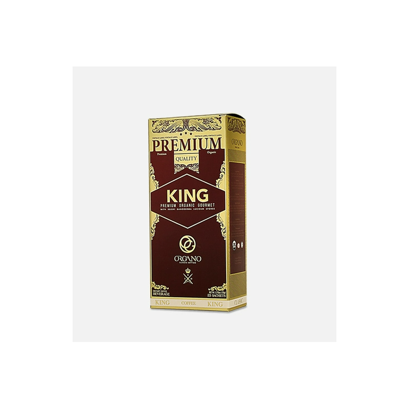 GOURMET KING OF COFFEE 25 sobres (Organo Gold)